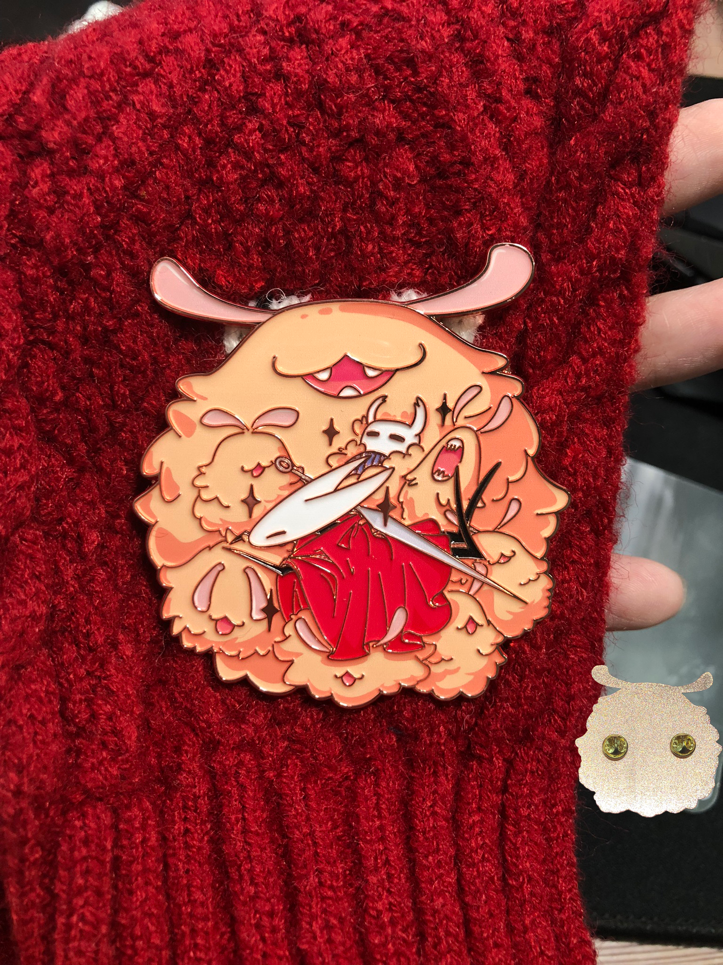 Hollow Knight The Knight & Hornet & Fleas Badge