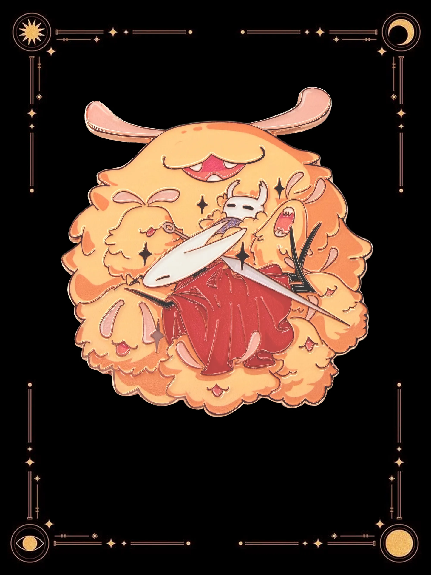 Hollow Knight The Knight & Hornet & Fleas Badge